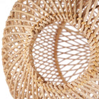 Suspension en rotin tressé naturel ajouré sphérique – Ø50 cm