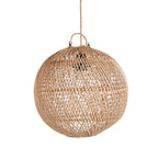 Suspension en rotin tressé – Forme bulle naturelle – Ø30 cm