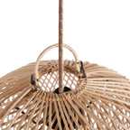 Suspension en rotin tressé – Forme bulle naturelle – Ø30 cm