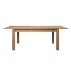 Table à manger extensible en bois clair rectangulaire – 160/200x90 cm