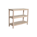Étagère à chaussures en bois recyclé finition blanchie pour entrée – 90x35 cm