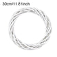 Couronne Murale en Rotin Blanc 30cm