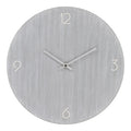 Horloge murale ronde en MDF gris clair ø40 cm silencieuse