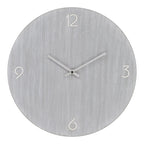 Horloge murale ronde en MDF gris clair ø40 cm silencieuse