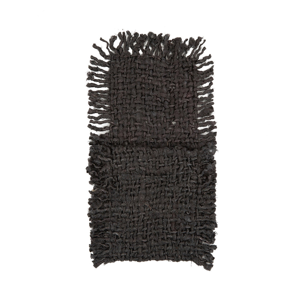 Porte-couverts en coton noir marine 13x25 cm – Lot de 4