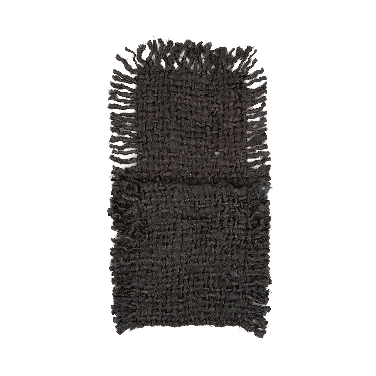 Porte-couverts en coton noir marine 13x25 cm – Lot de 4