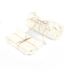 Serviettes en lin blanc - Lot de 4 - 45x45 cm