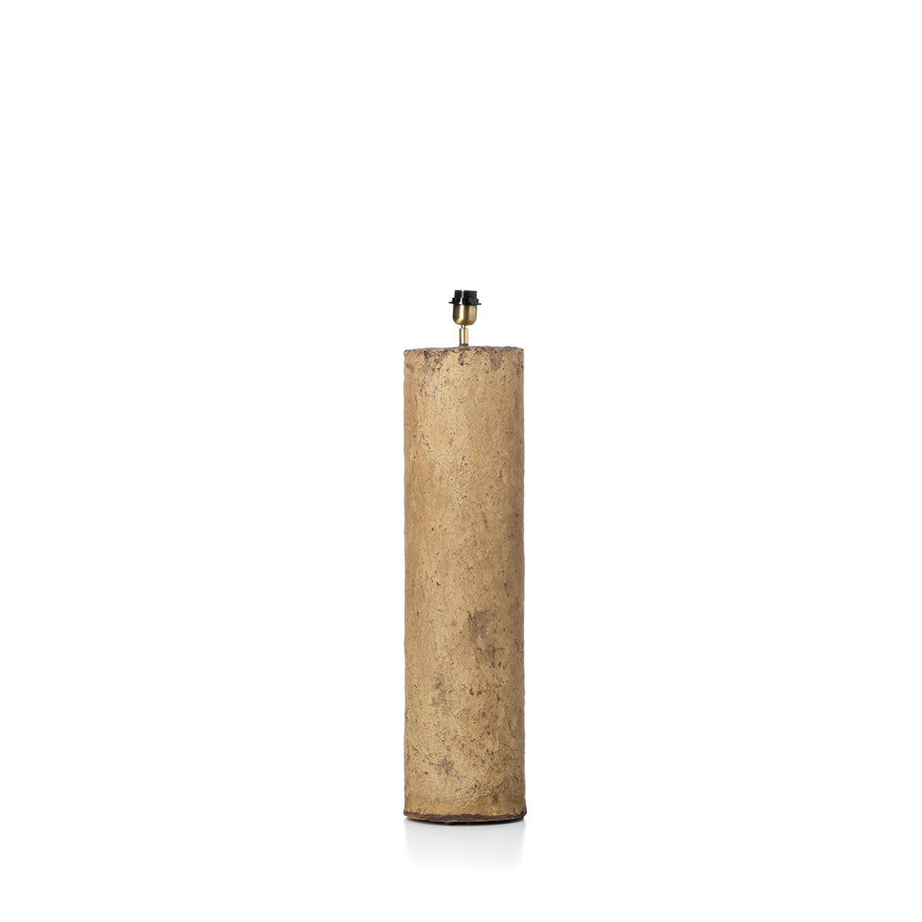 Lampadaire contemporain en papier mâché terre cuite – H75 cm
