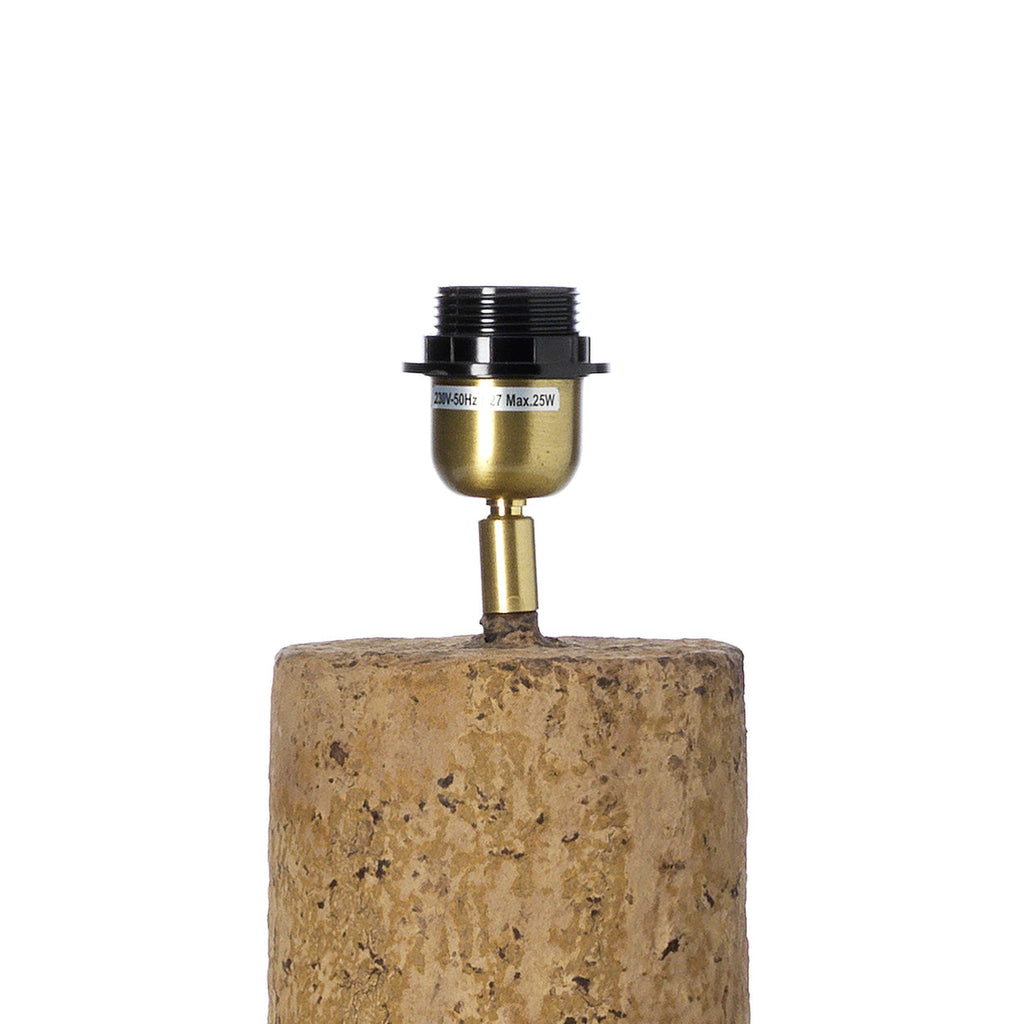 Lampadaire contemporain en papier mâché terre cuite – H75 cm