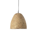 Suspension en papier mâché beige cloche – Ø40 cm