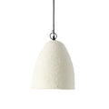 Suspension cloche en papier mâché blanc cassé – Ø30 cm