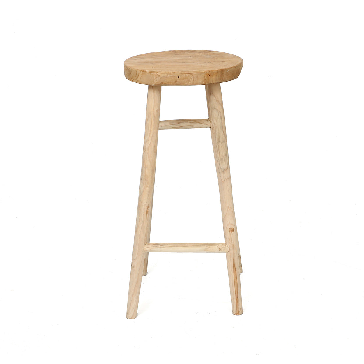 Tabouret de bar en bois naturel – Ø35 cm hauteur 75 cm