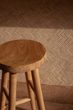 Tabouret de bar en bois naturel – Ø35 cm hauteur 75 cm