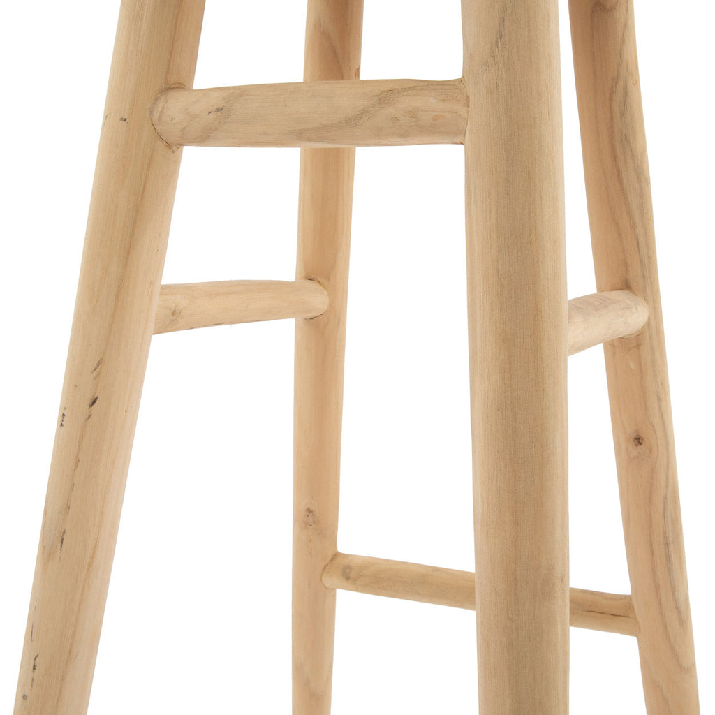 Tabouret de bar en bois naturel – Ø35 cm hauteur 75 cm