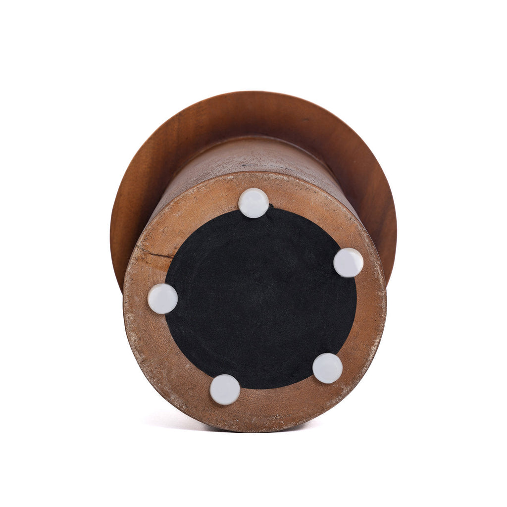 Table d’appoint en bois de Suar naturel 45x30 cm