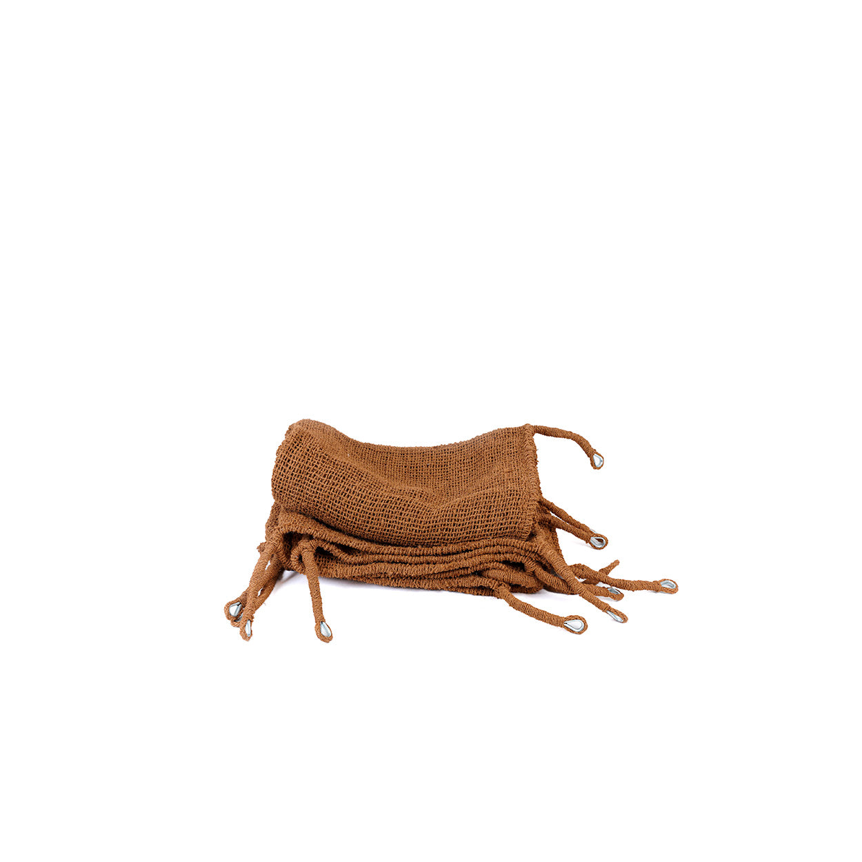 Voile d’ombrage rectangulaire en fibre de coco ajourée naturelle – 300x200 cm