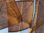 Voile d’ombrage rectangulaire en fibre de coco ajourée naturelle – 300x200 cm