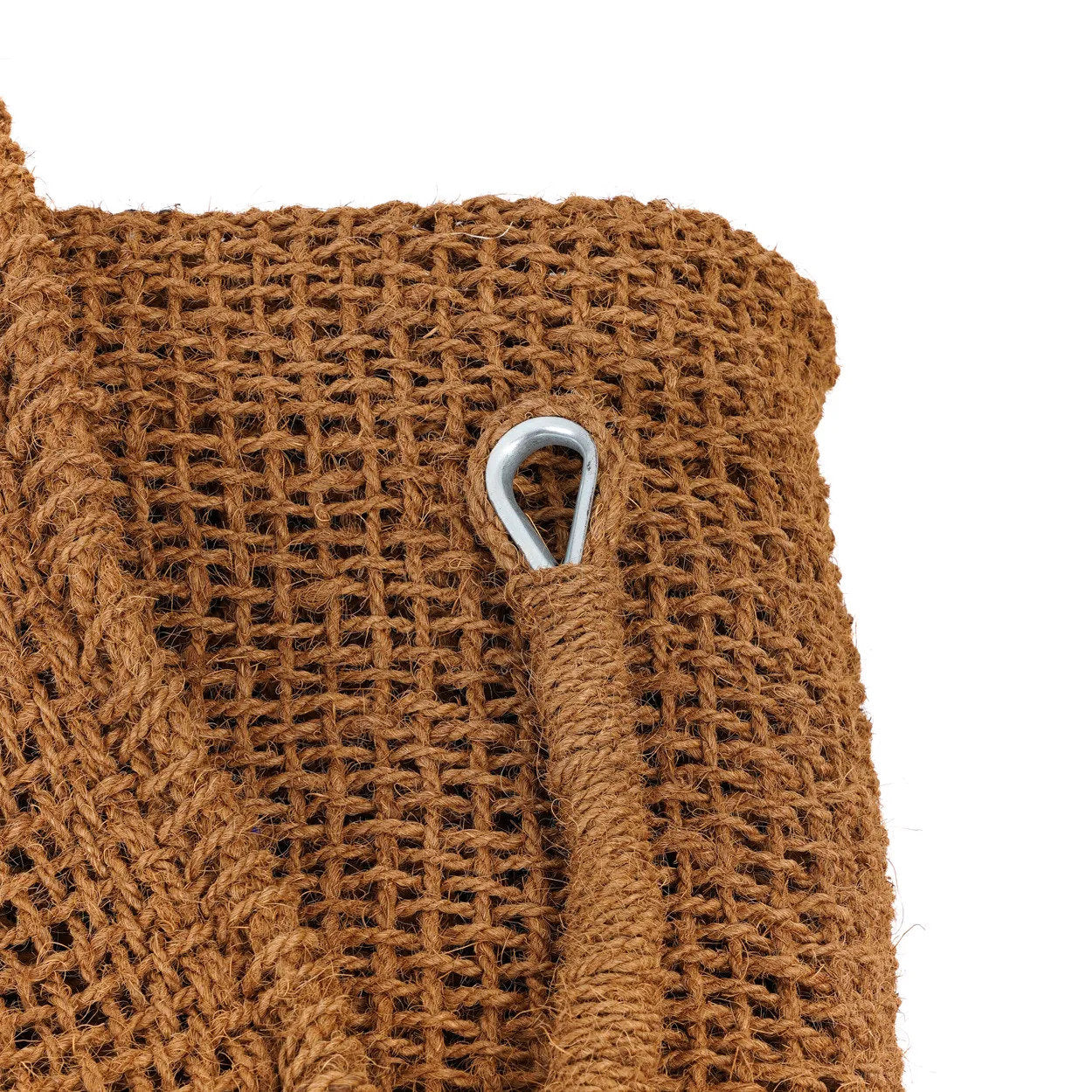Voile d’ombrage rectangulaire en fibre de coco ajourée naturelle – 300x200 cm