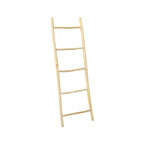 Échelle décorative en teck naturel – Structure asymétrique – H165 cm