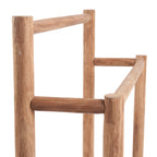 Porte-serviettes en bois de teck naturel au design épuré – 70x22 cm