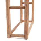 Porte-serviettes en bois de teck naturel au design épuré – 70x22 cm