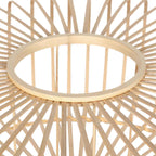Abat-jour rond en bambou et bois naturel pour suspension – Ø60 cm