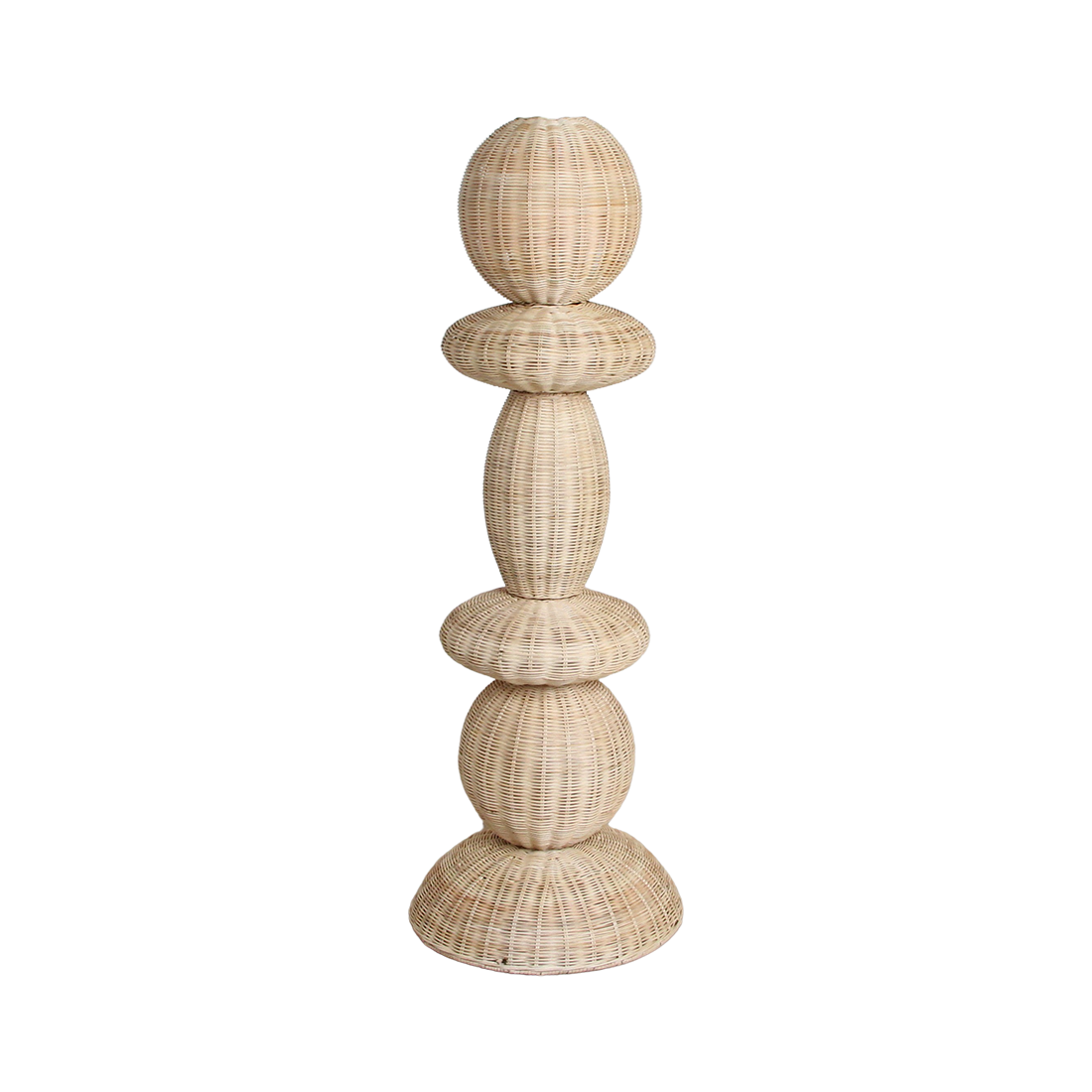 Lampadaire en rotin naturel pour salon – H140 cm