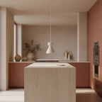Suspension organique blanche mat pour intérieur écoresponsable – 15x20 cm