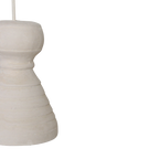 Suspension organique blanche mat pour intérieur écoresponsable – 15x20 cm