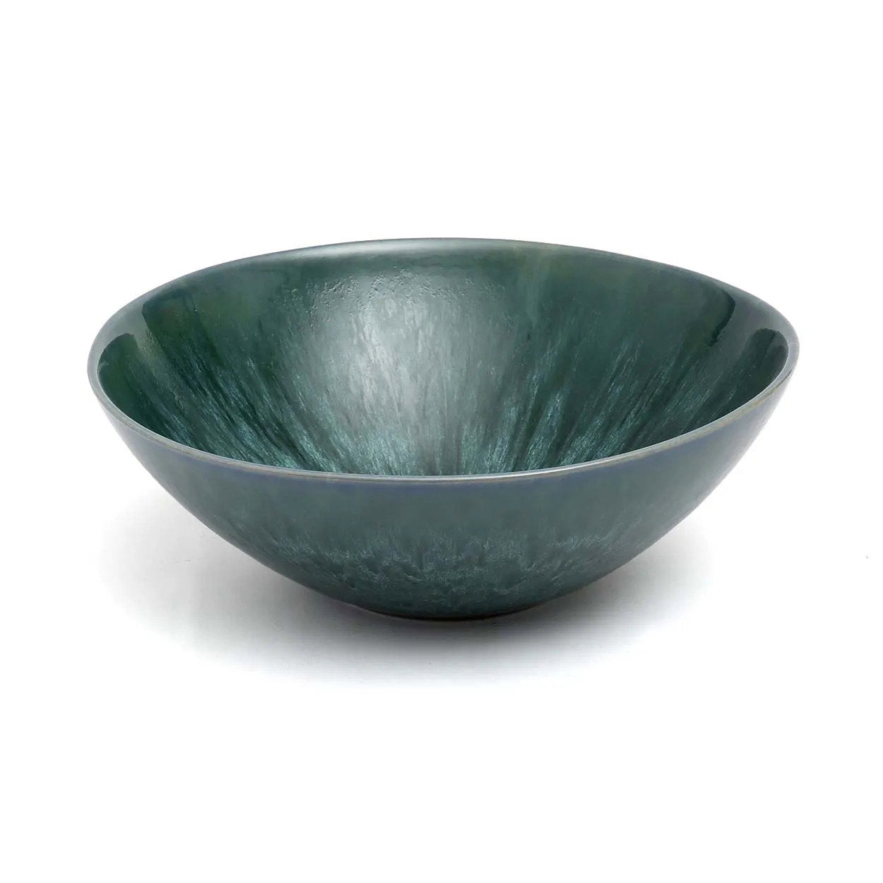 Bol de service en céramique bleue 26 cm – Lot de 2
