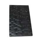 Table basse en bois de manguier noir sculpté rectangulaire – 40x25 cm