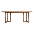 Table à manger en teck recyclé naturel oblong – 240x100 cm