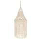 Abat-jour boheme tisse coton fond blanc