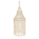 Abat-jour boheme tisse coton fond blanc