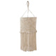 Abat-jour boho en coton tressé fond blanc