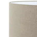 Abat-jour cylindrique en lin beige grisØ50 cm pour lampe E27