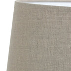 Abat-jour cylindrique en lin beige pour lampe ou lampadaire Ø45 cm