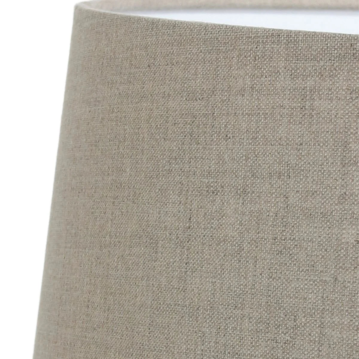 Abat-jour cylindrique en lin beige pour lampe ou lampadaire Ø45 cm
