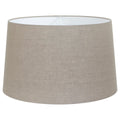 Abat-jour cylindrique en lin beige pour lampe ou lampadaire Ø45 cm