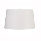 Abat-jour cylindrique en lin blanc pour douille E27, diamètre 45 cm