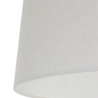 Abat-jour cylindrique en lin blanc pour douille E27, diamètre 45 cm