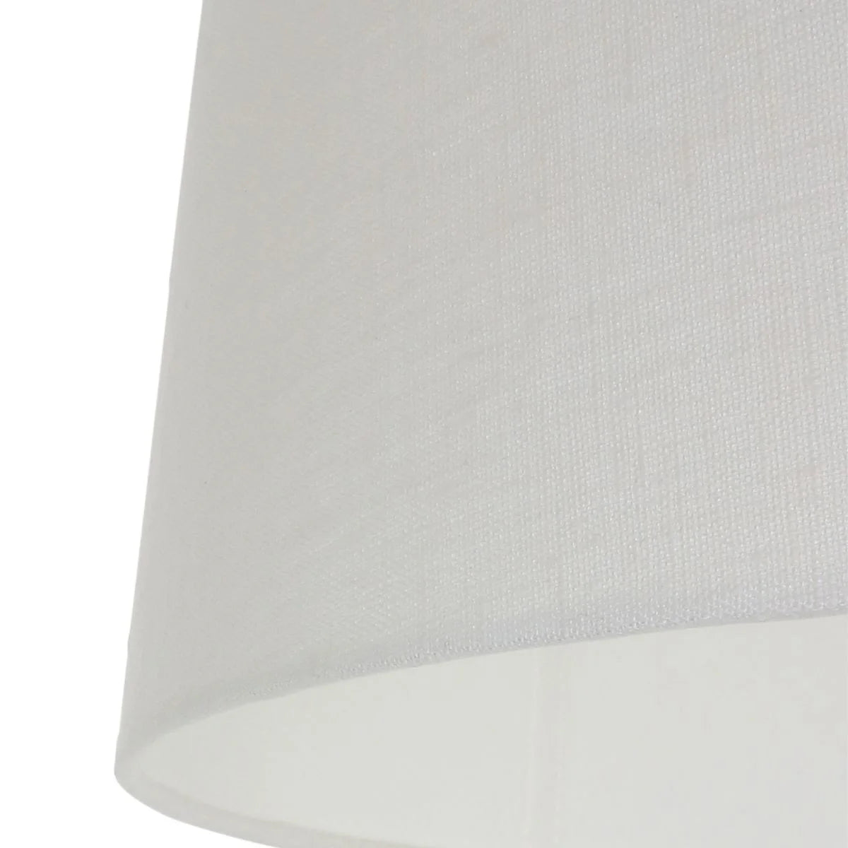 Abat-jour cylindrique en lin blanc pour douille E27, diamètre 45 cm
