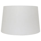 Abat-jour cylindrique en lin blanc pour douille E27, diamètre 45 cm