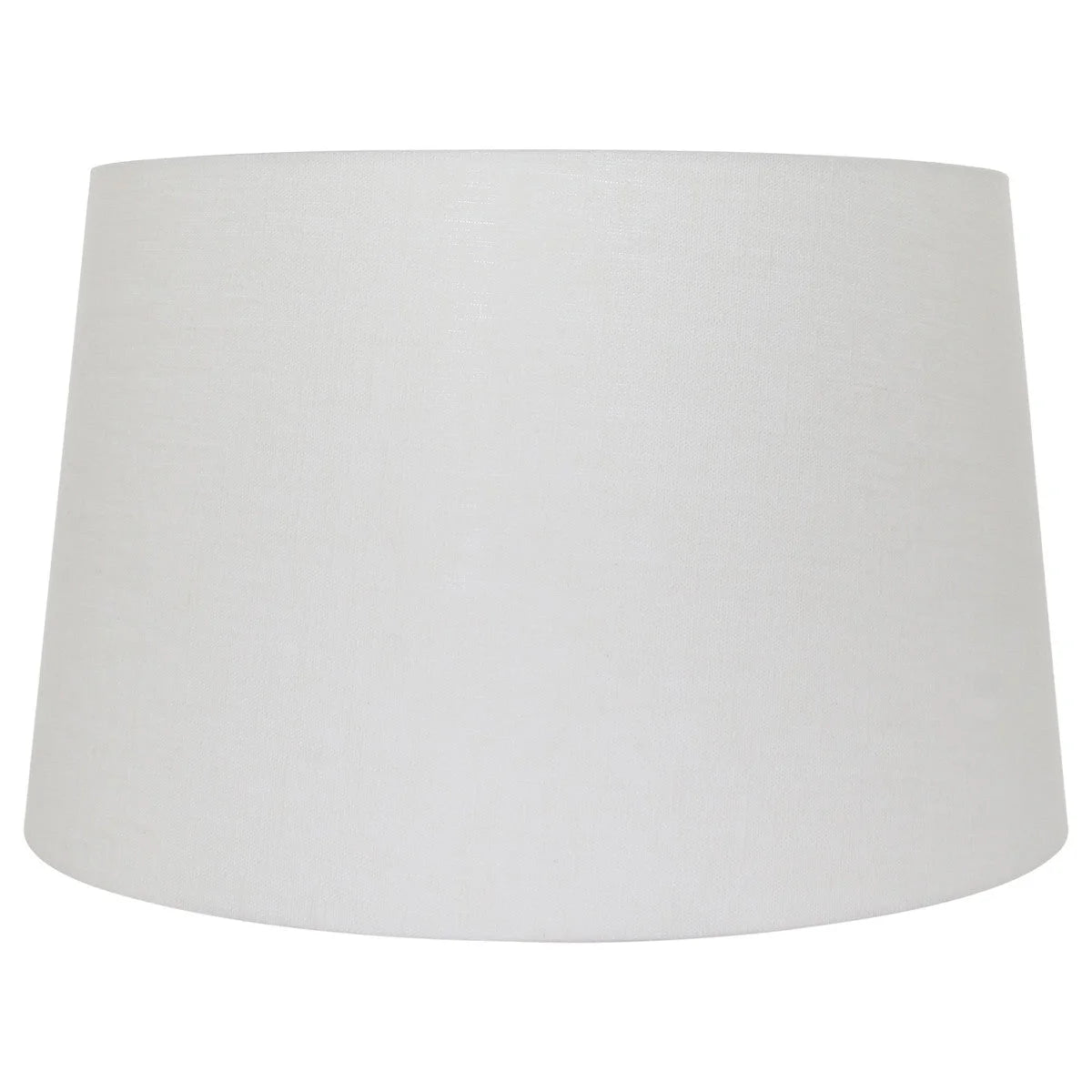 Abat-jour cylindrique en lin blanc pour douille E27, diamètre 45 cm