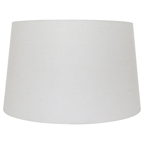 Abat-jour cylindrique en lin blanc pour douille E27, diamètre 45 cm