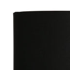Object rectangulaire noir en abat-jour cylindrique en lin avec intérieur doré E27