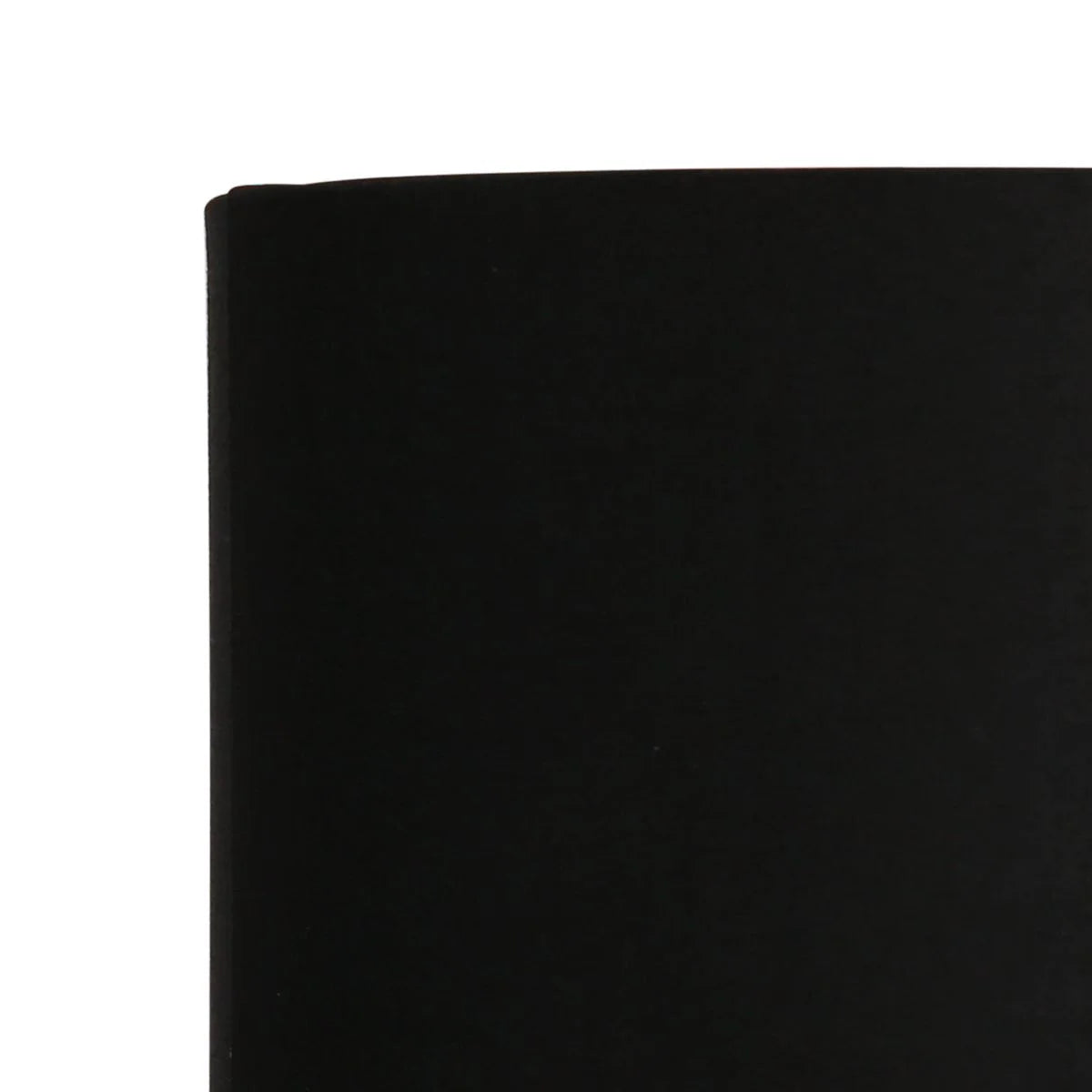 Object rectangulaire noir en abat-jour cylindrique en lin avec intérieur doré E27