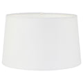 Abat-jour cylindrique en tissu blanc pour intérieur avec lampe, diamètre 30 cm