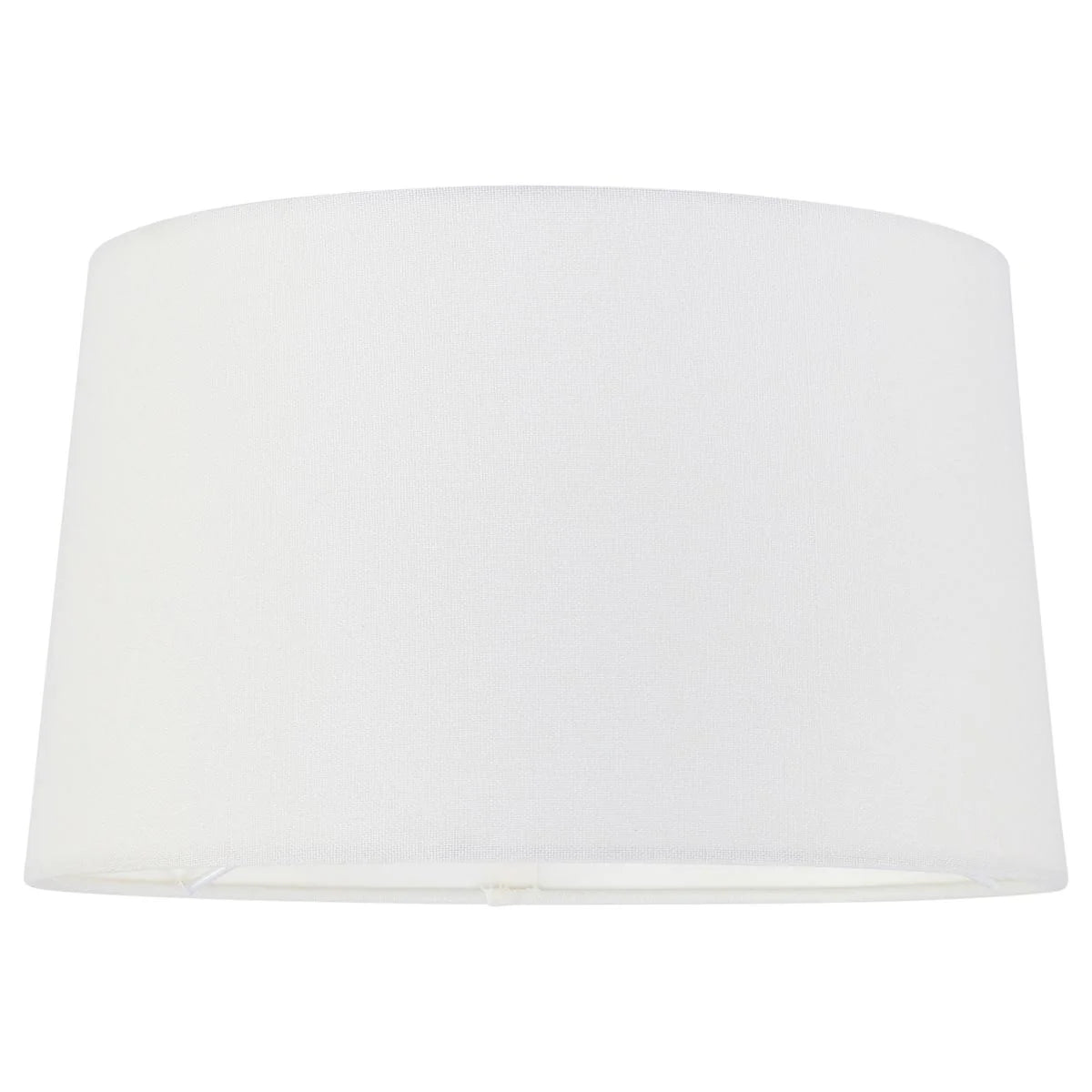 Abat-jour cylindrique en tissu blanc pour intérieur, diamètre 30 cm