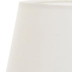 Abat-jour cylindrique en tissu crème pour intérieur, diamètre 30 cm